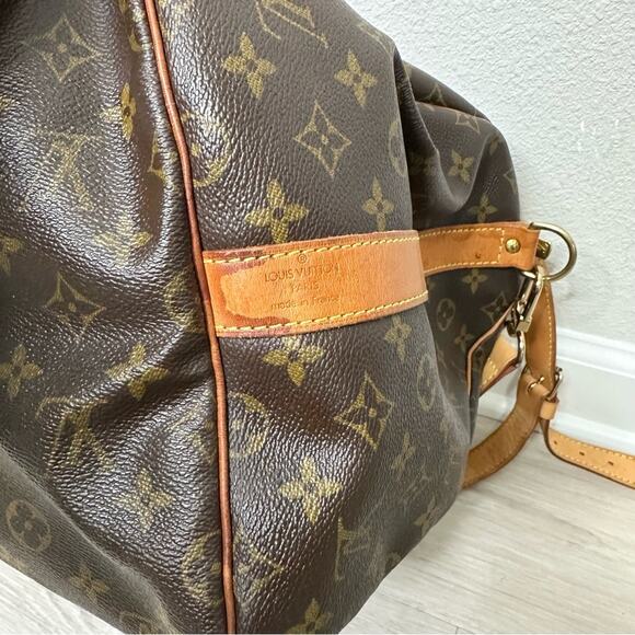 Louis Vuitton Keepall Bandoulière 55 Monogram Vintage 2002 Large Duffel Bag - Picture 9 of 15